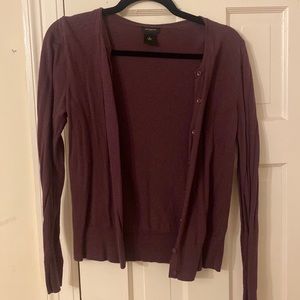 Ann Taylor purple cardigan